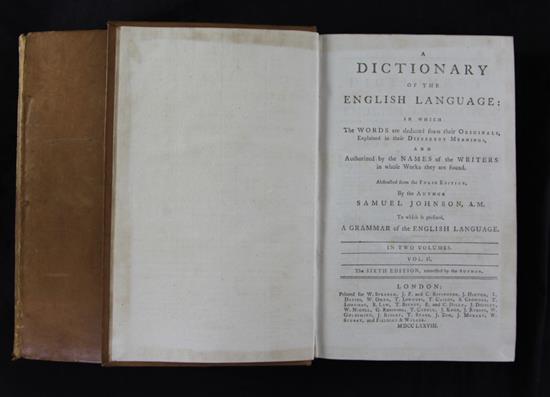 Johnson, Samuel - A Dictionary of the English Language,